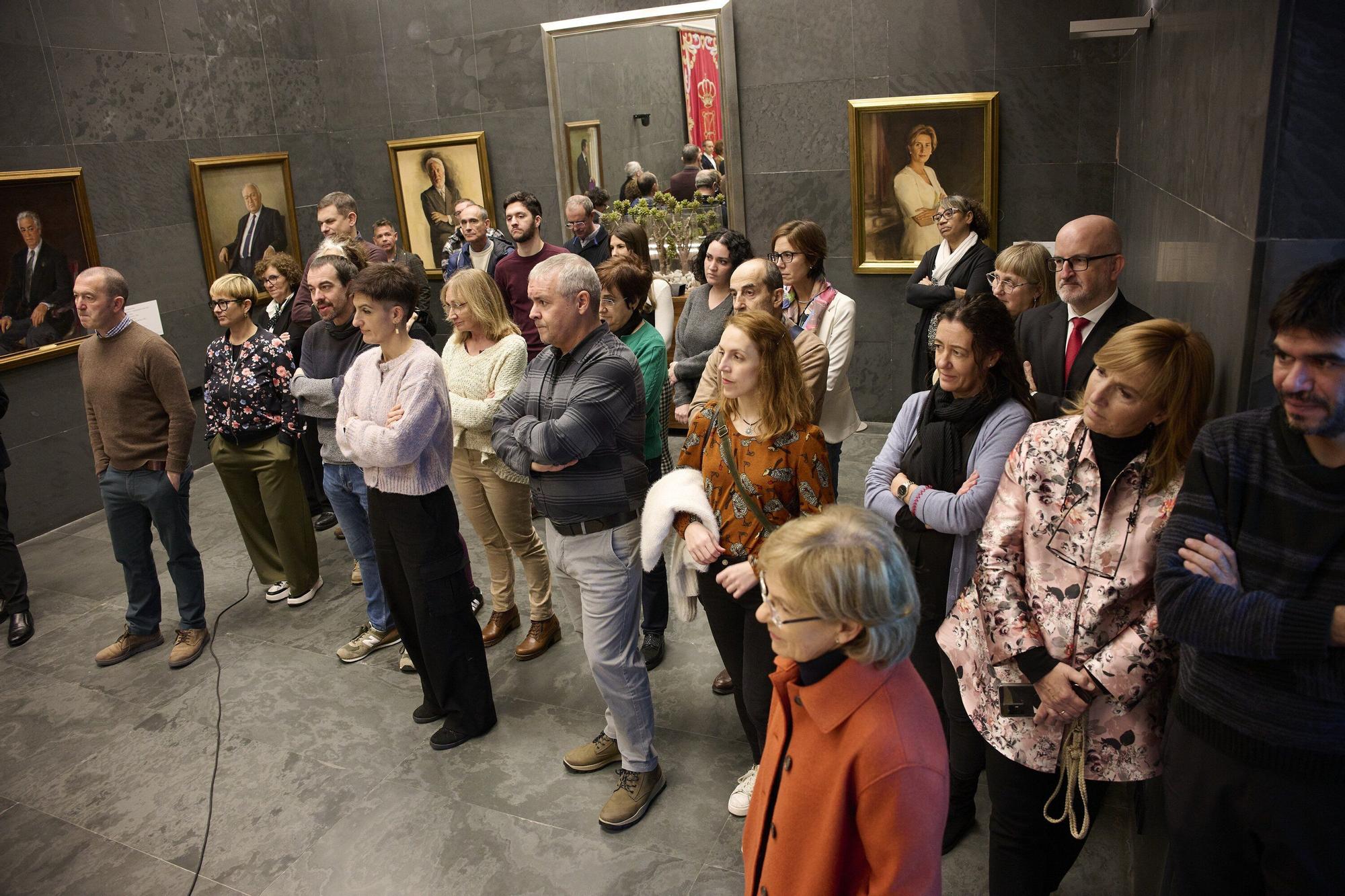 Homenaje a los funcionarios jubilados del Parlamento de Navarra