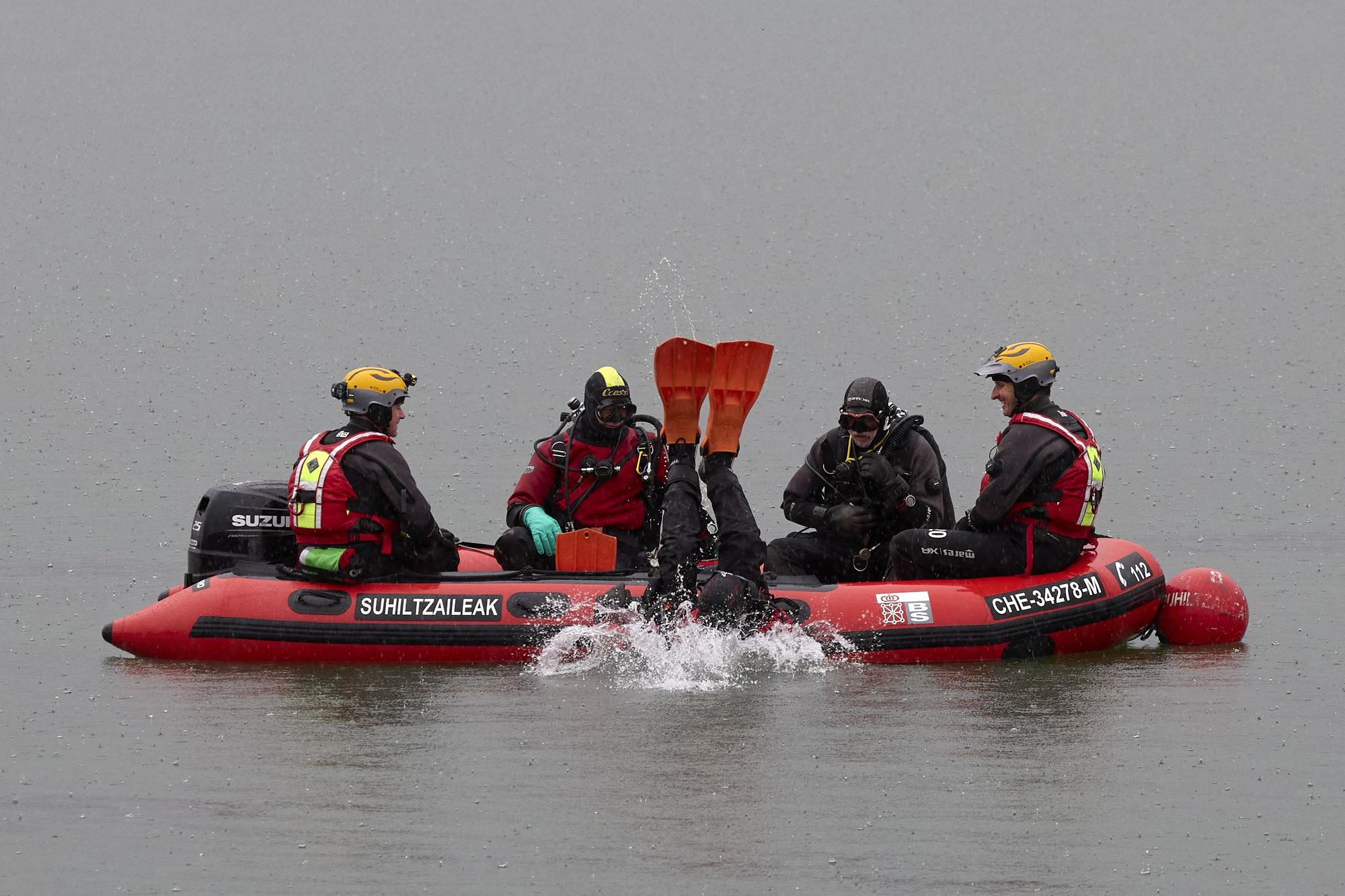 Simulacro de accidente aéreo en la Balsa de La Morea