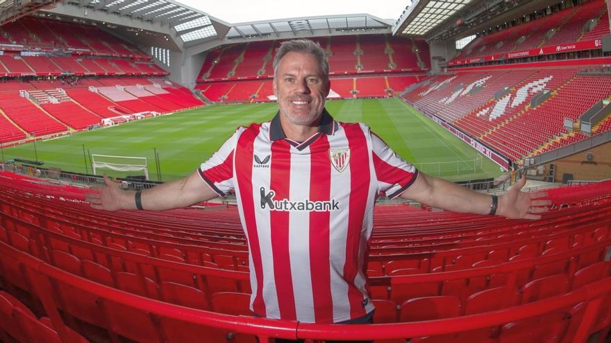 El Athletic premia a Jamie Carragher, histórico del Liverpool, con el One Club Man