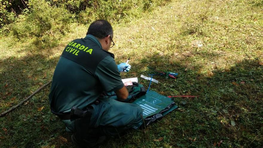 Guardia Civil de Navarra, en el lugar de los hechos.