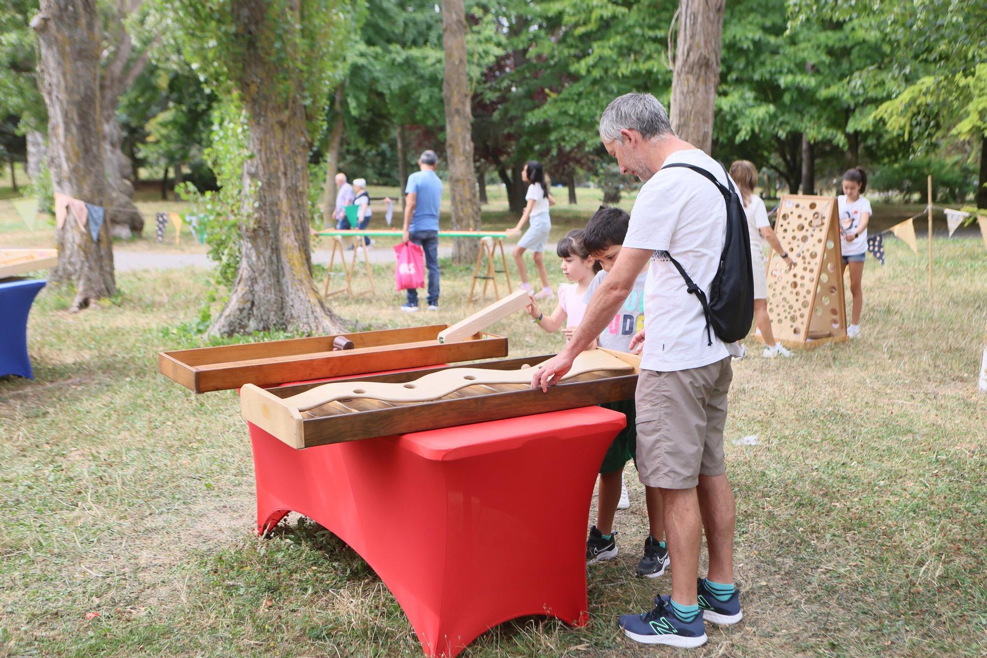 En imágenes: El parque de Arriaga, el espacio de los txikis en fiestas