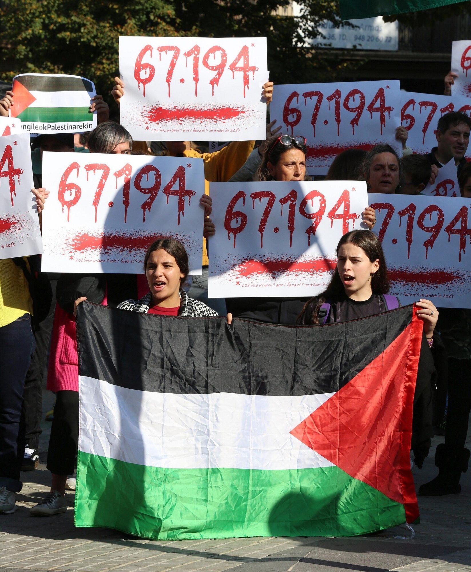 Huelga y paros en solidaridad con Palestina durante este miércoles en Navarra