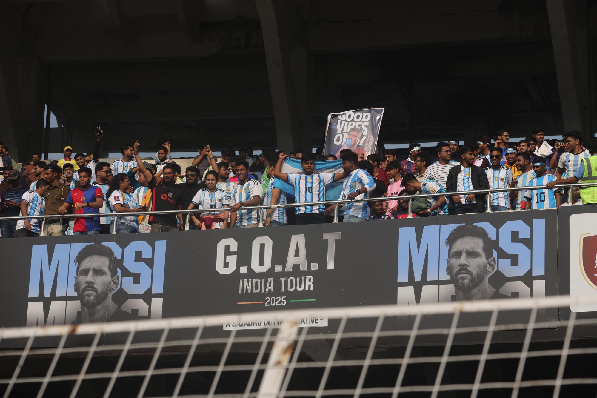 Imágenes de la visita de Messi a India