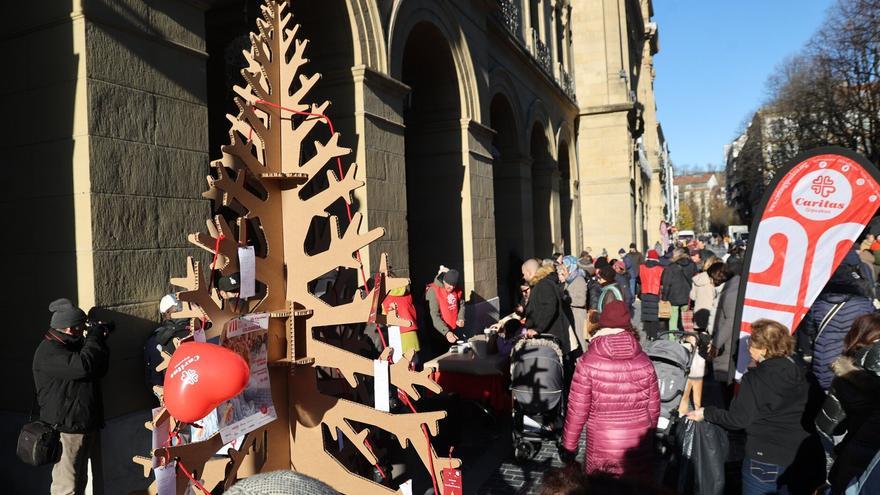 El reparto del Roscón Solidario celebrado este lunes