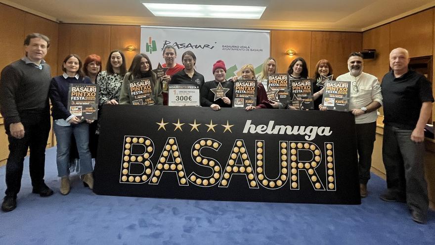 Café La Zona, Xuroi y Neure, flamantes ganadores del concurso Pintxo Festa de Basauri