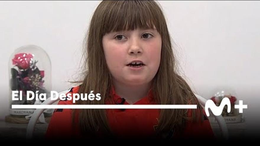 El &#039;zasca&#039; a Maldini de Nagore, la aficionada de Osasuna de 8 años que imparte cátedra futbolera