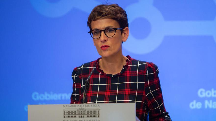 La presidenta del Gobierno de Navarra, María Chivite.