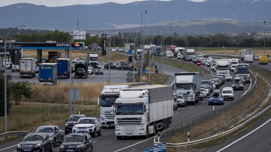 Vuelven las retenciones a la A-1, a la altura de Lopidana
