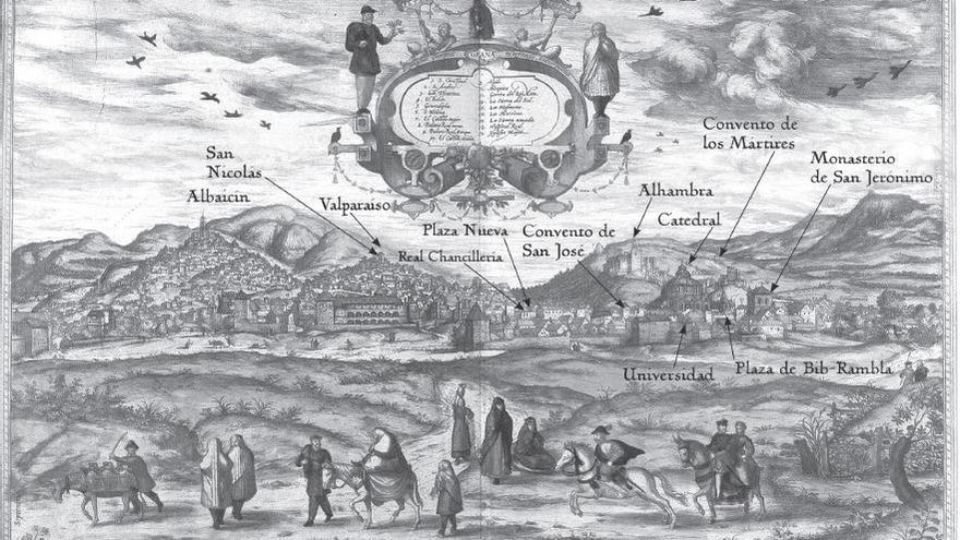 Ilustración antigua de Granada.