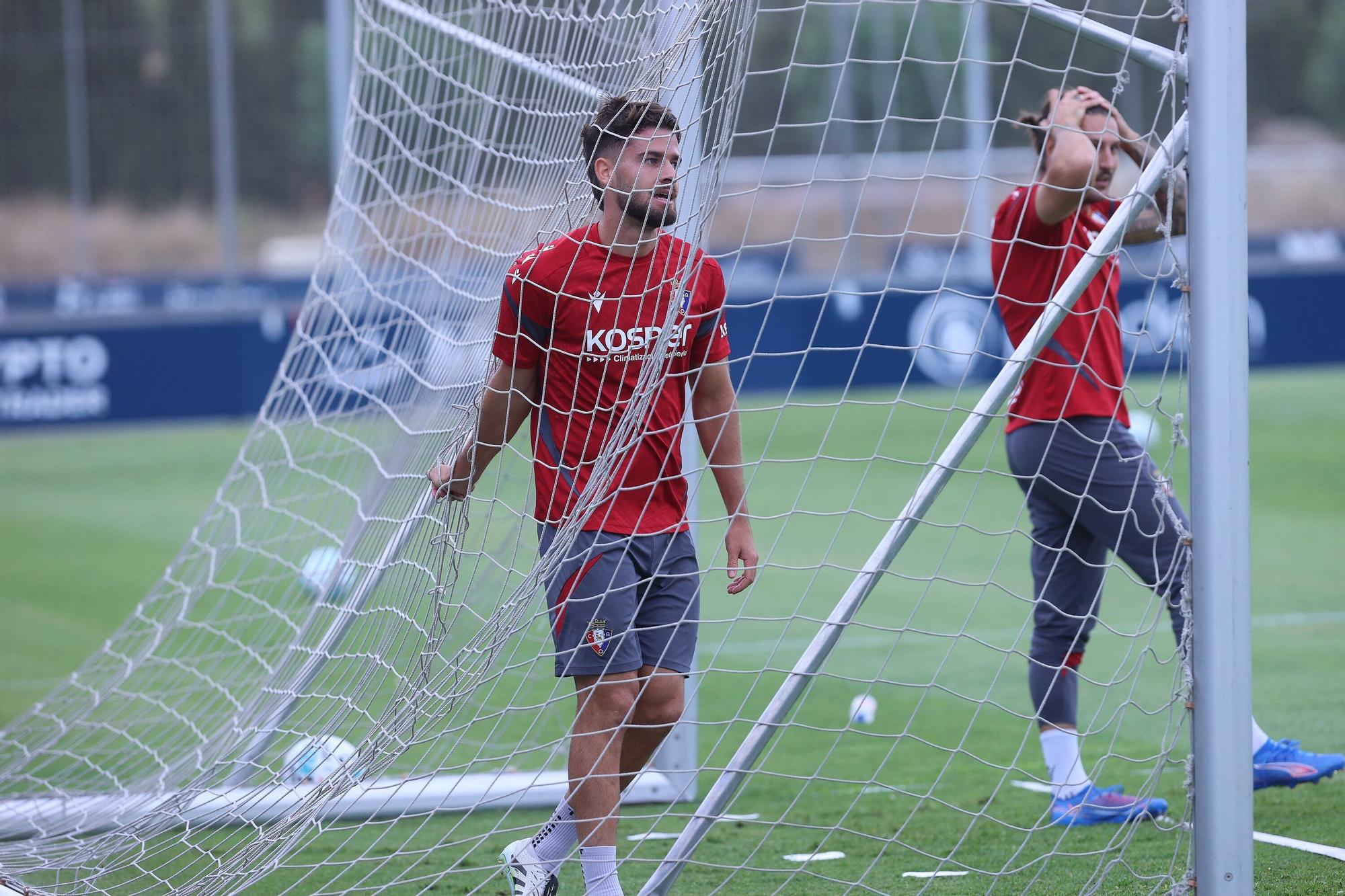 Entrenamiento de Osasuna a dos días del partido ante el Espanyol en Barcelona