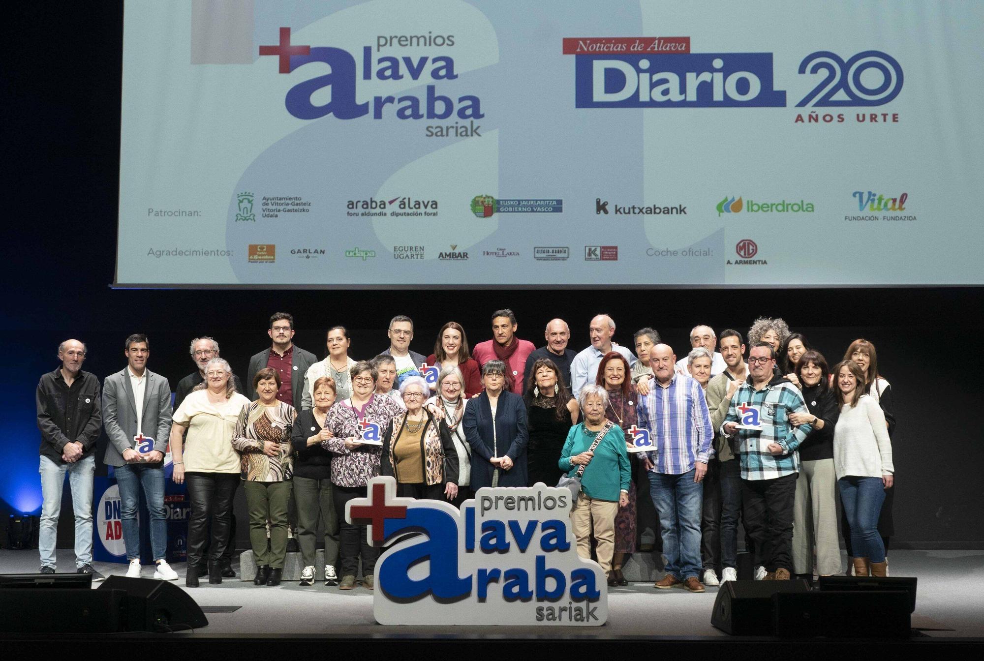 En imágenes: Así ha sido la entrega de los Premios +Álava Sariak