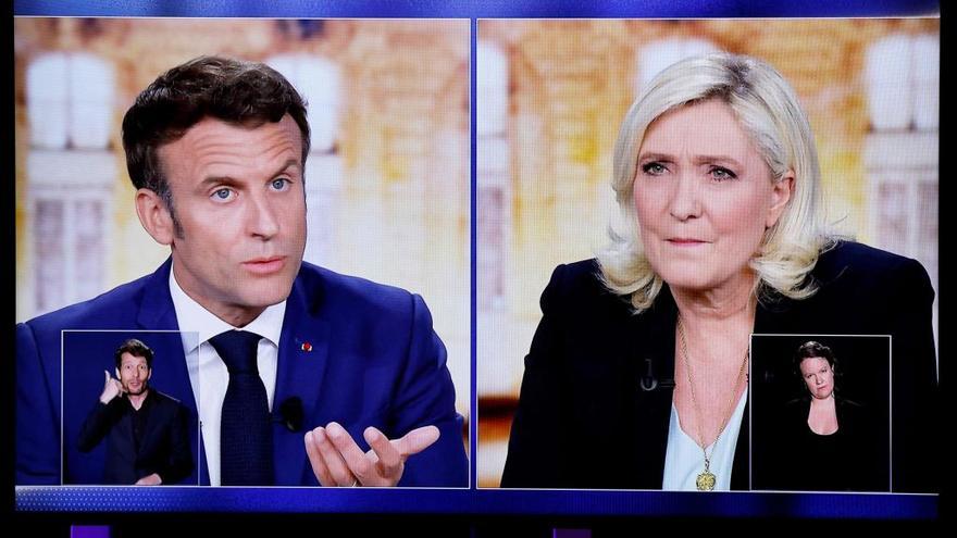El debate electoral entre Macron y Le Pen atrae a 15,6 millones de franceses