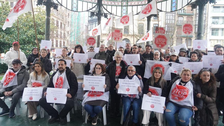 Stop Desahucios denuncia que ocho familias están en "riesgo inminente" de desahucio en Gipuzkoa, una de ellas el 5 de marzo