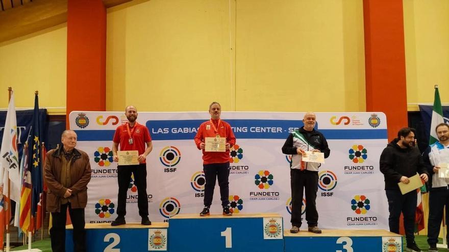 Juan Malumbres, subcampeón de España en pistola de aire