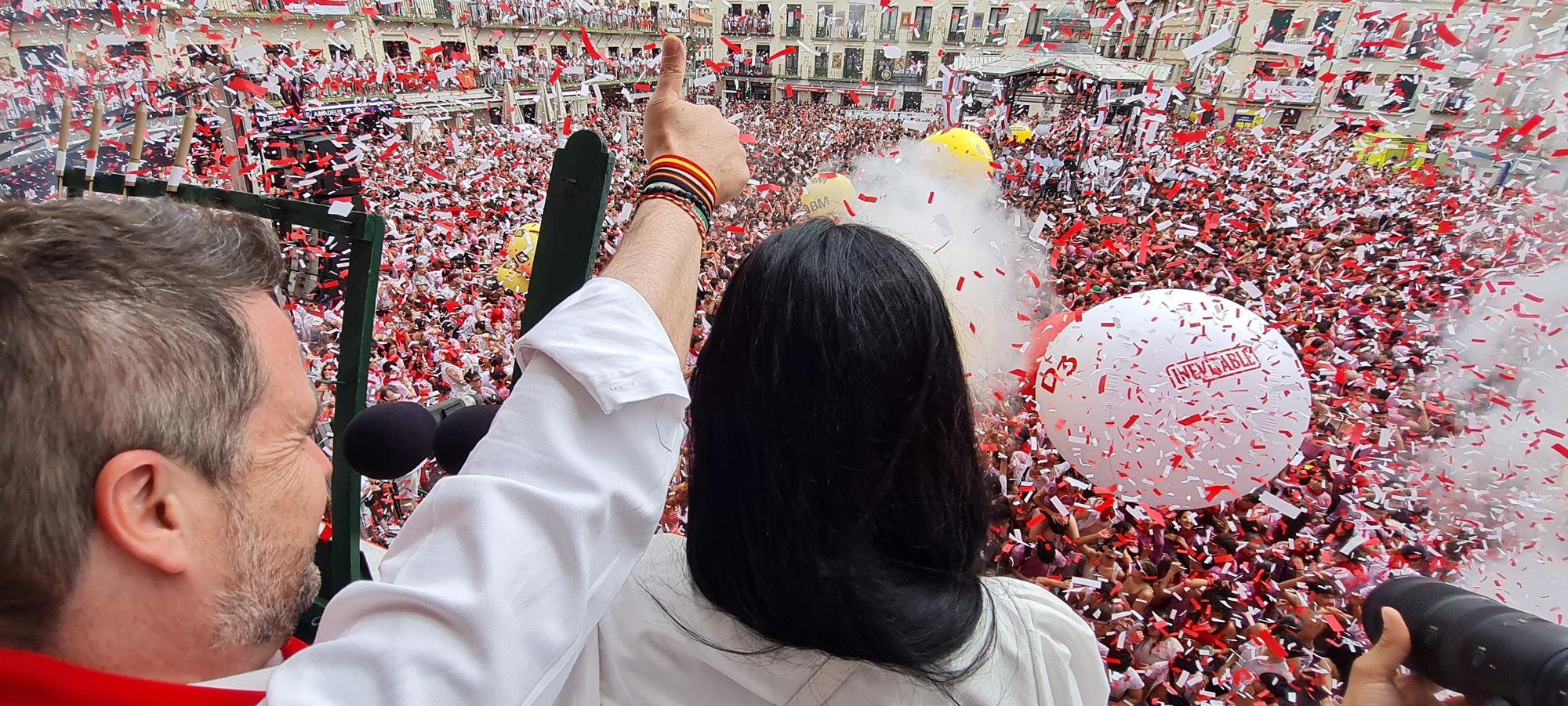 Fotos del cohete de las fiestas de Tudela 2025