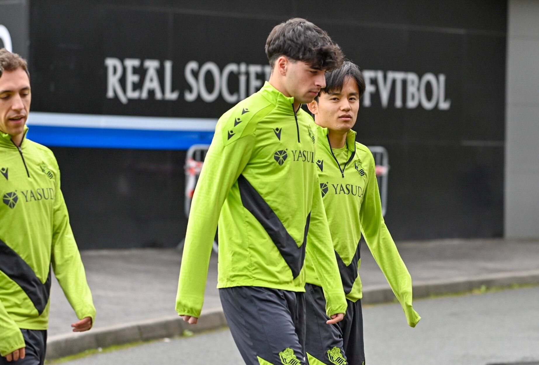 Entrenamiento antes de la semifinal en la Real y el Madrid