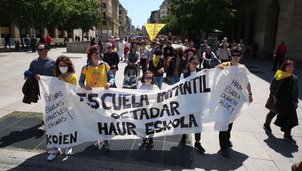 Manifestación de la Plataforma 0-3 de Navarra