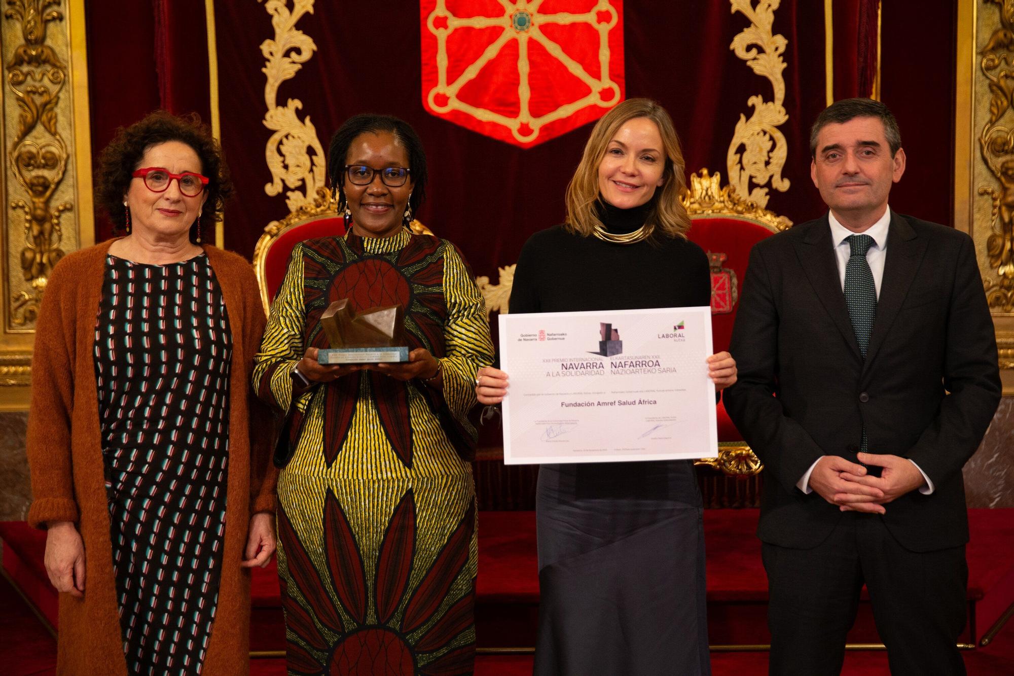 XXII Premio Internacional Navarra a la Solidaridad a la Fundación Amref Salud África