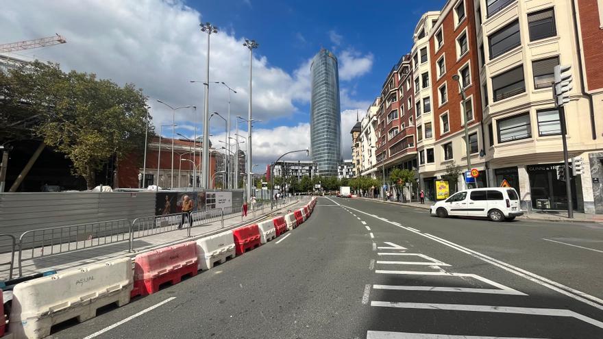 Obras en la Plaza Euskadi de Bilbao