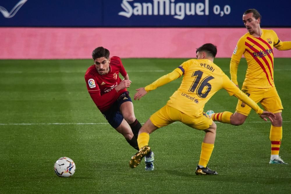 Imágenes del partido Osasuna-Barcelona