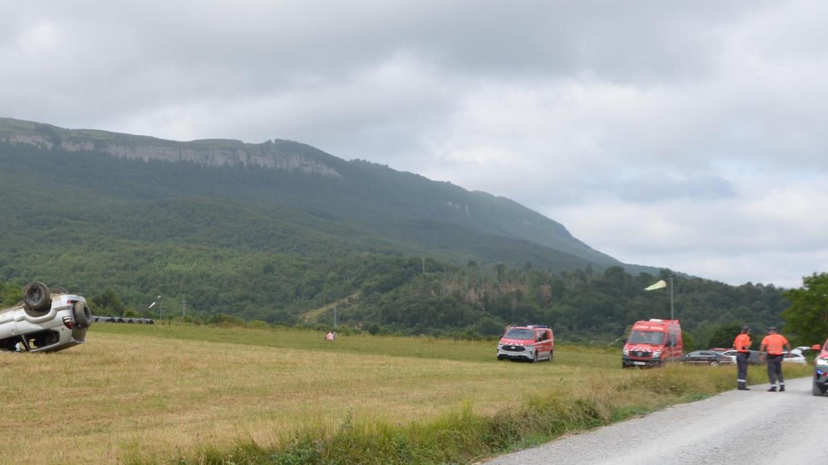 Panorámica de la pista Ilardiko de Iturmendi, lugar en el que ha tenido lugar el accidente.