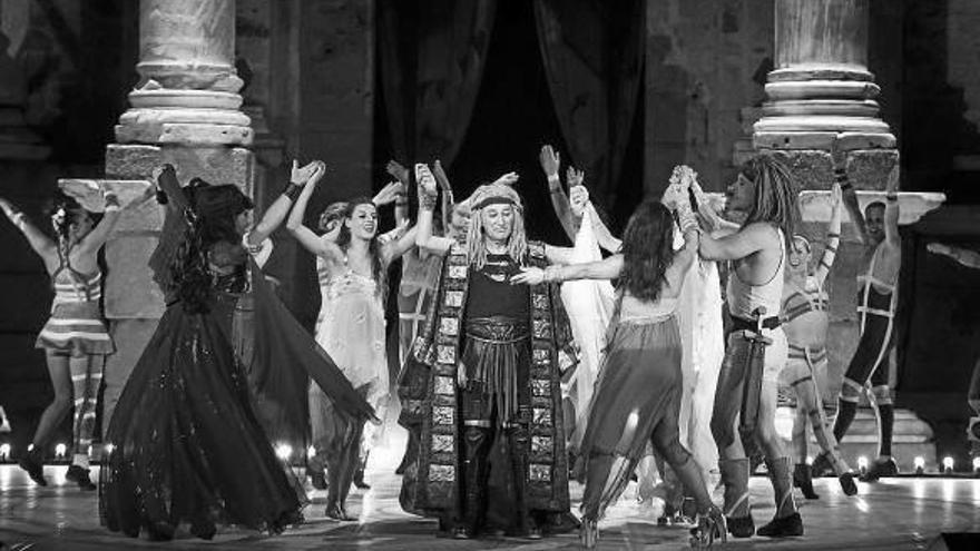 Un momento de la representación en Mérida.