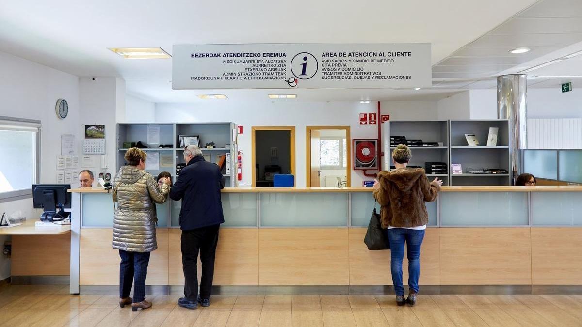 Imagen de un centro de salud de atención primaria de la red de Osakidetza.