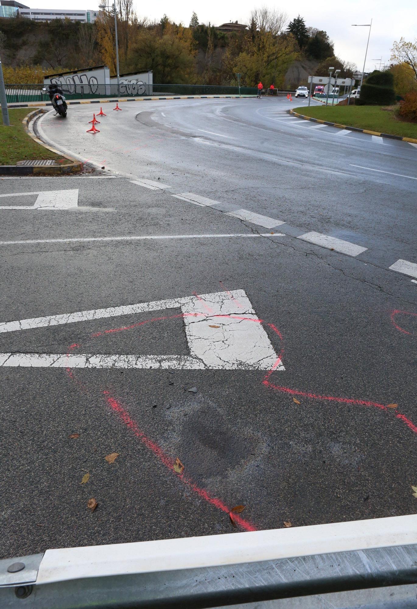 Accidente mortal en Burlada (domingo 30 de noviembre de 2025)