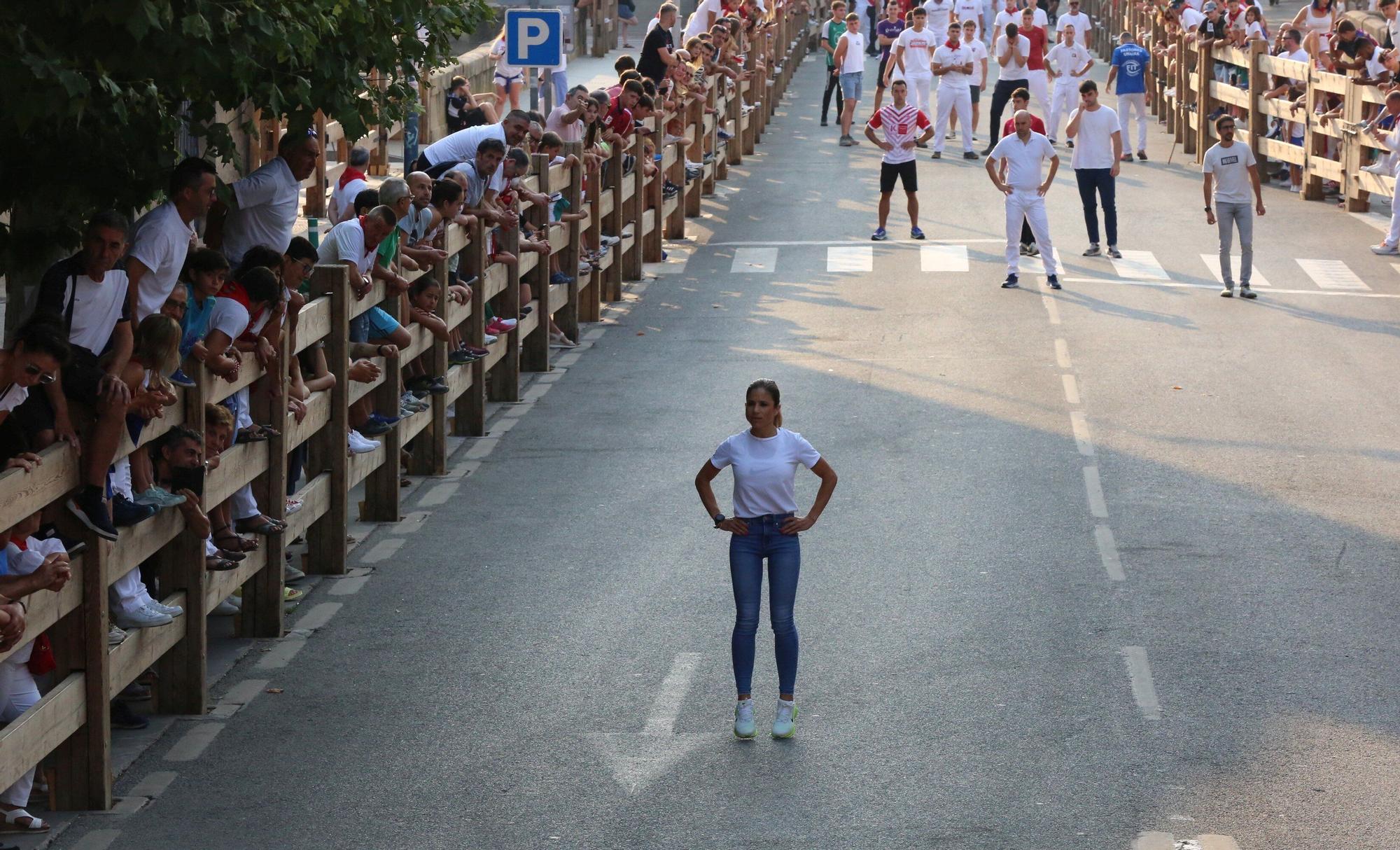 Fotos del segundo encierro de fiestas de Tafalla 2025
