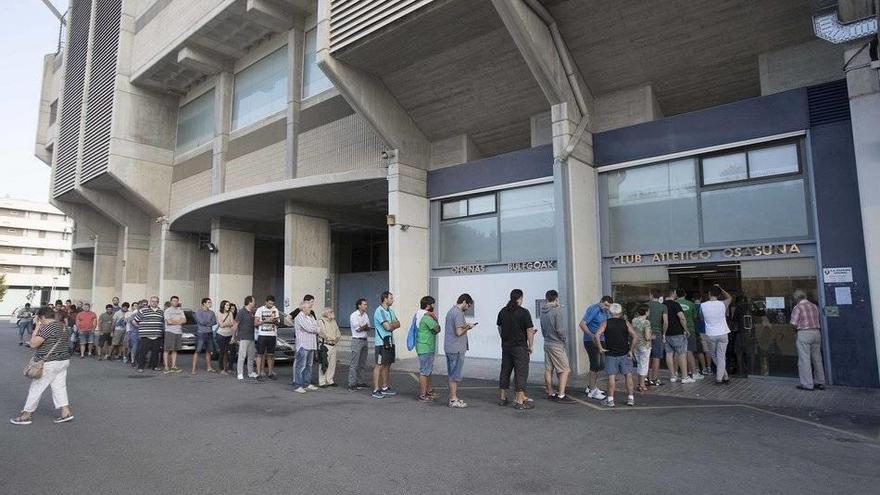Agotadas las 808 entradas que Osasuna ha puesto a la venta para Anoeta