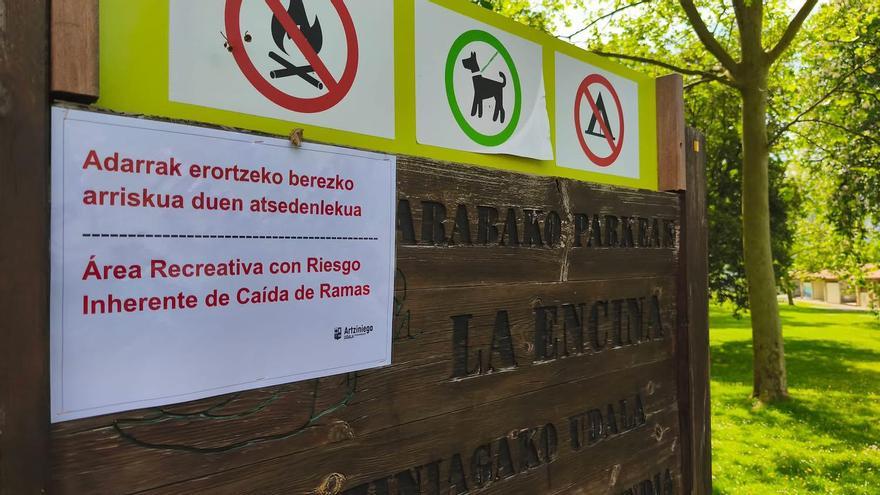 Artziniega amplía el perímetro de seguridad en la campa de La Encina