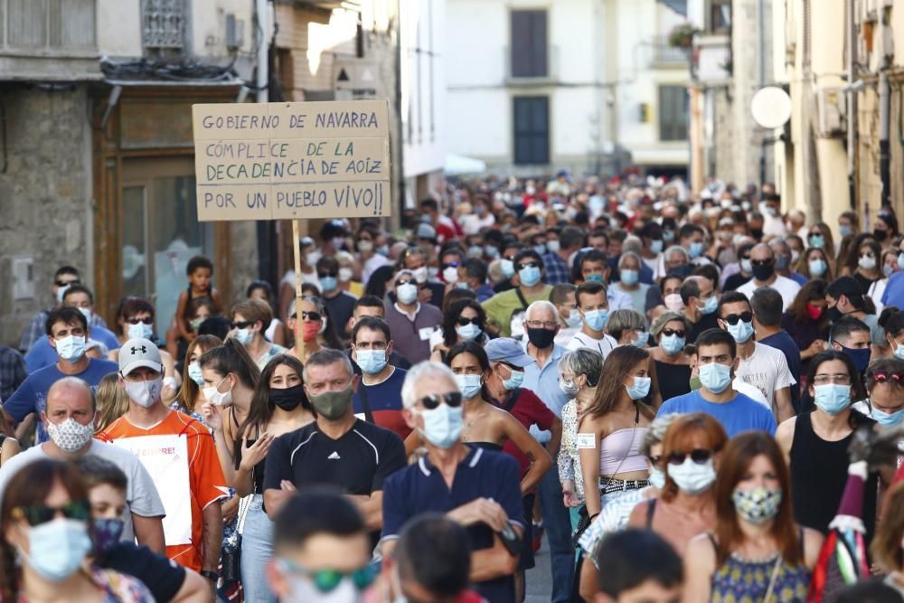 Manifestación por el cierre de Siemens Gamesa Aoiz