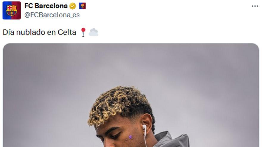 El tuit del Barça del que todo el mundo se burla pero que tiene una explicación