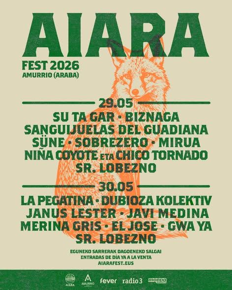 Cartel por días del II Aiara Fest