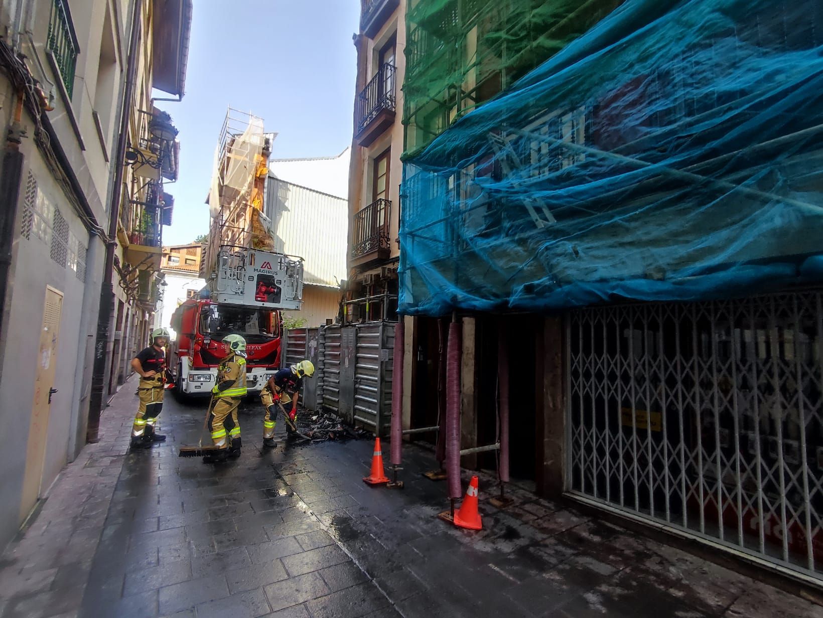 Incendio en un inmueble de Elgoibar.