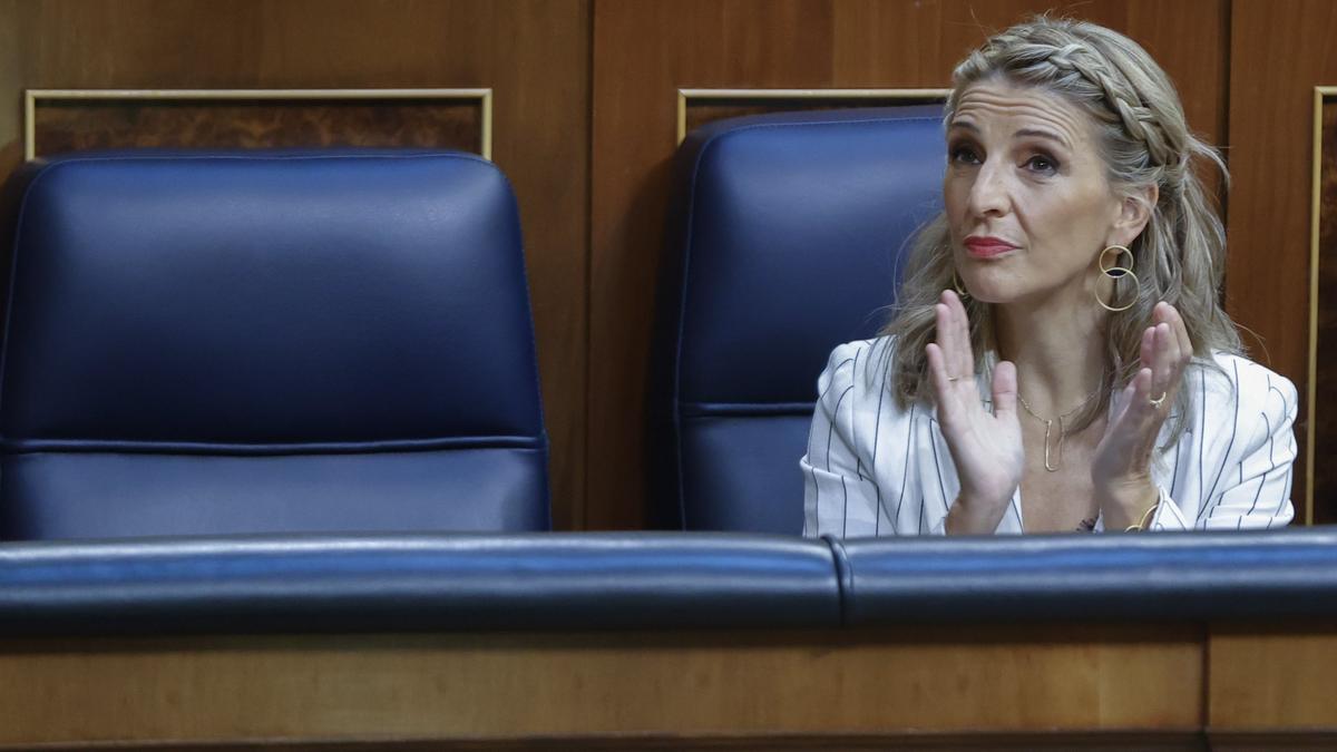 La ministra de Trabajo Yolanda Díaz