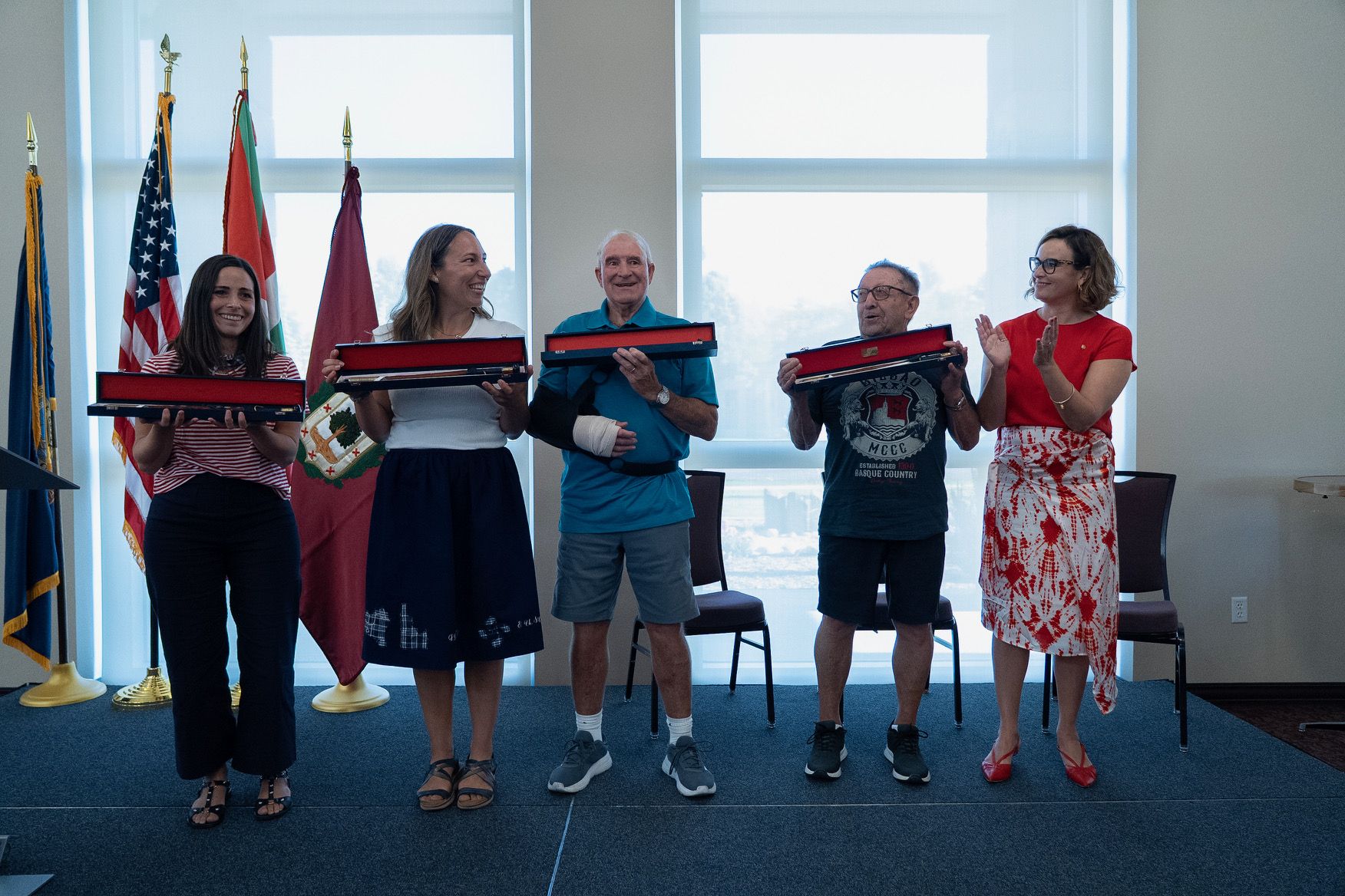 En imágenes: Bizkaia rinde homenaje a la diáspora vasca durante el Jaialdi 2025