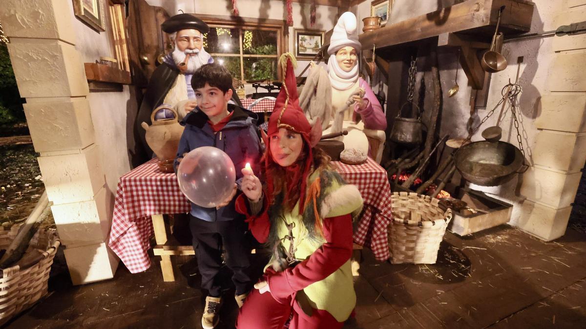 Olentzero se instala en su baserri en el Palacio Zulueta