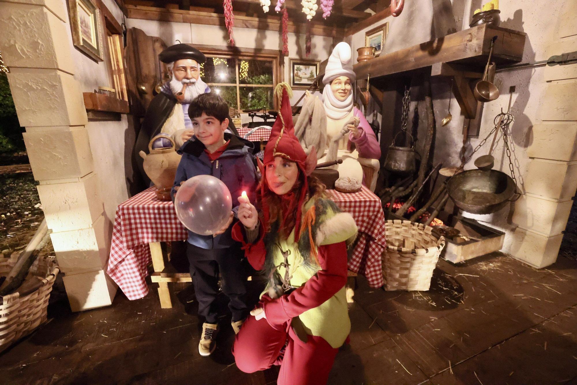 Olentzero se instala en su baserri en el Palacio Zulueta