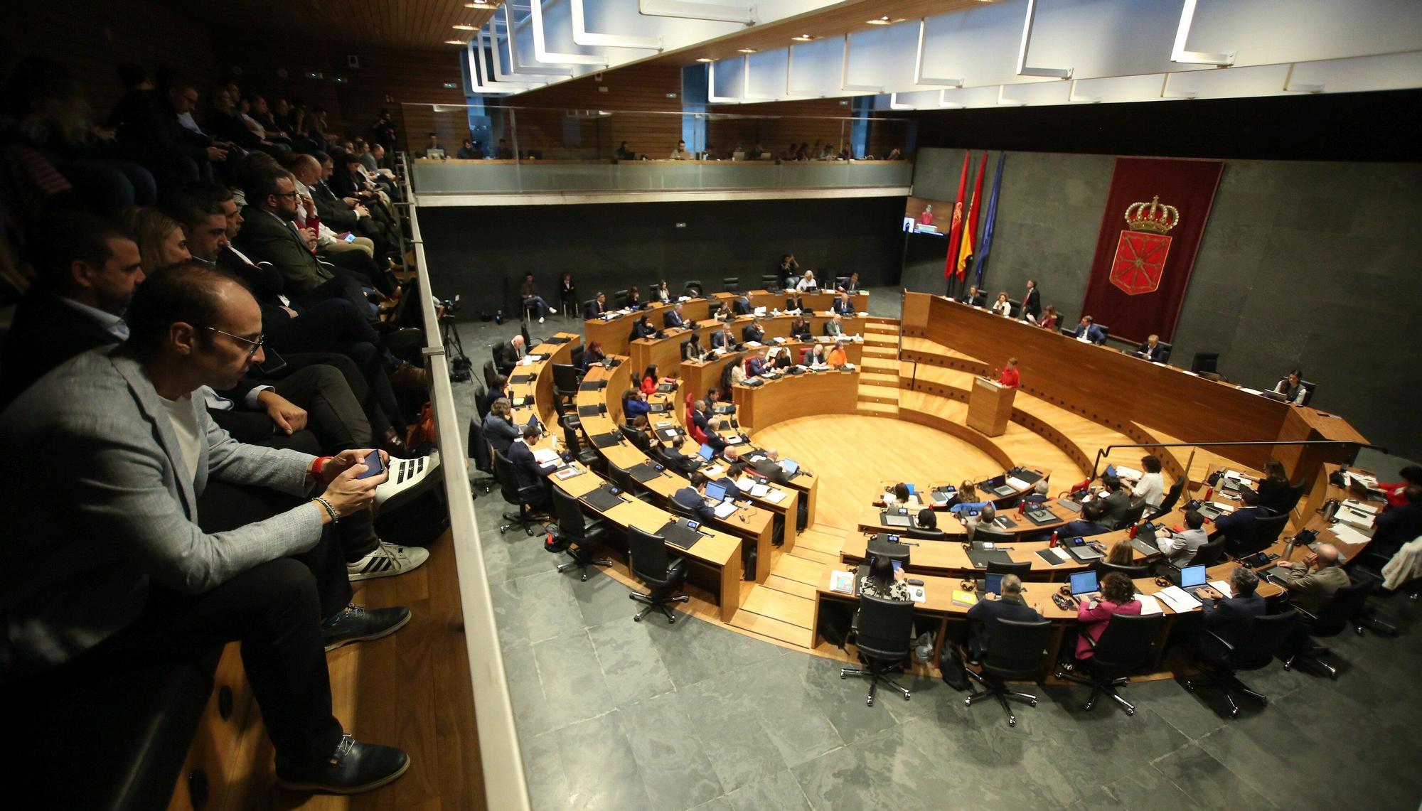 Fotos del debate del estado de la Comunidad foral de 2025