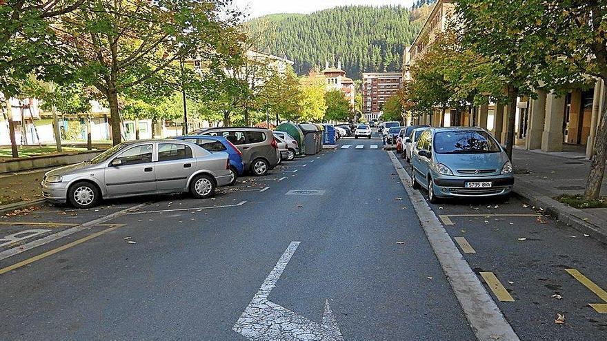 La calle Plazaola de Legazpi.