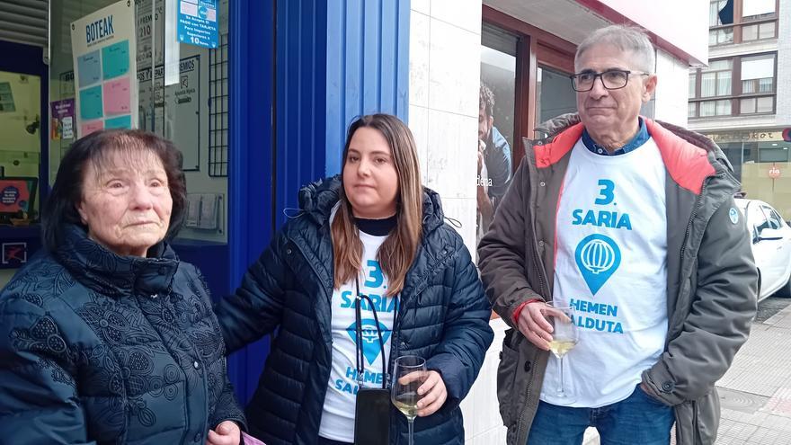 Miren, 89 años y agraciada de Igorre: “Cogí una participación porque era poco dinero y me han tocado 10.000 euros”