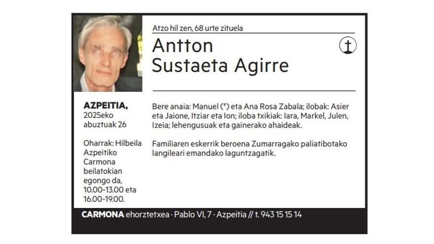 Antton Sustaeta Agirre