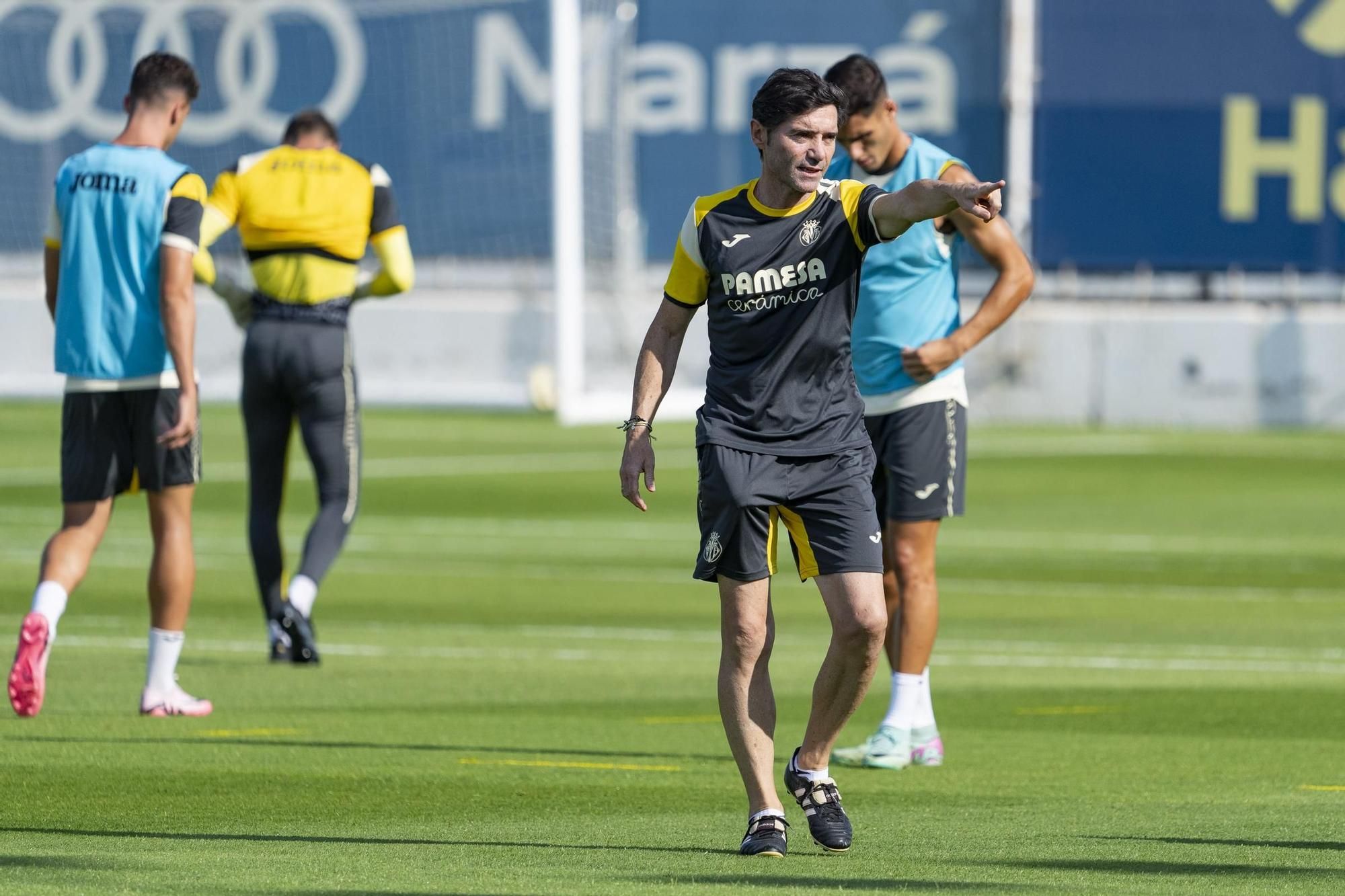 Marcelino, durante un entrenamiento.