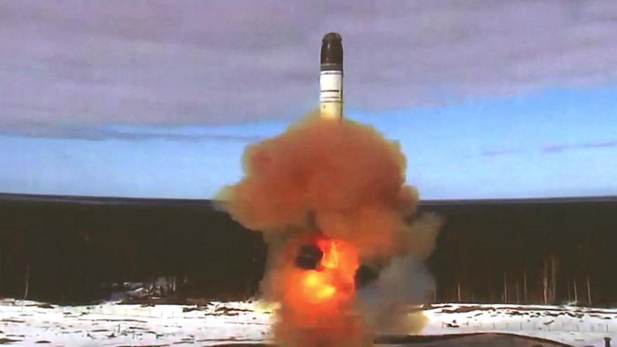 El lanzamiento del misil Sarmat.