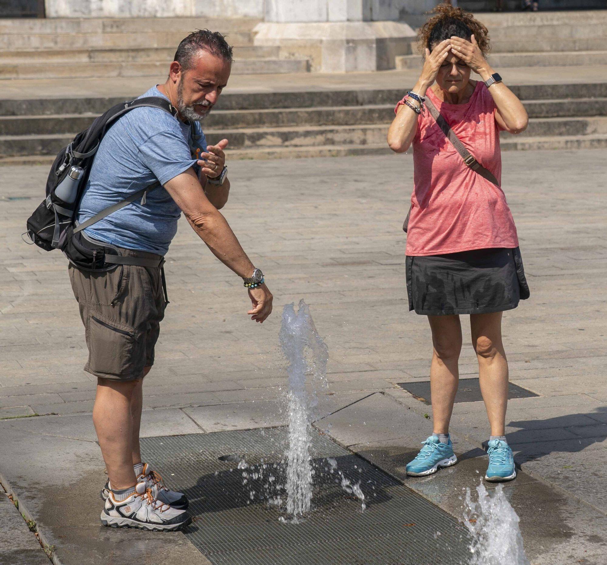 En imágenes: Vitoria sufre los estragos de la ola de calor