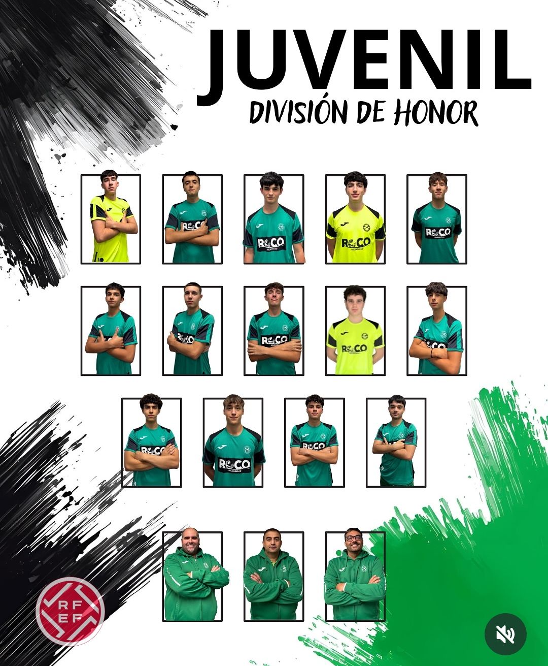Plantilla y cuerpo técnico del Ibaialde Salburua
