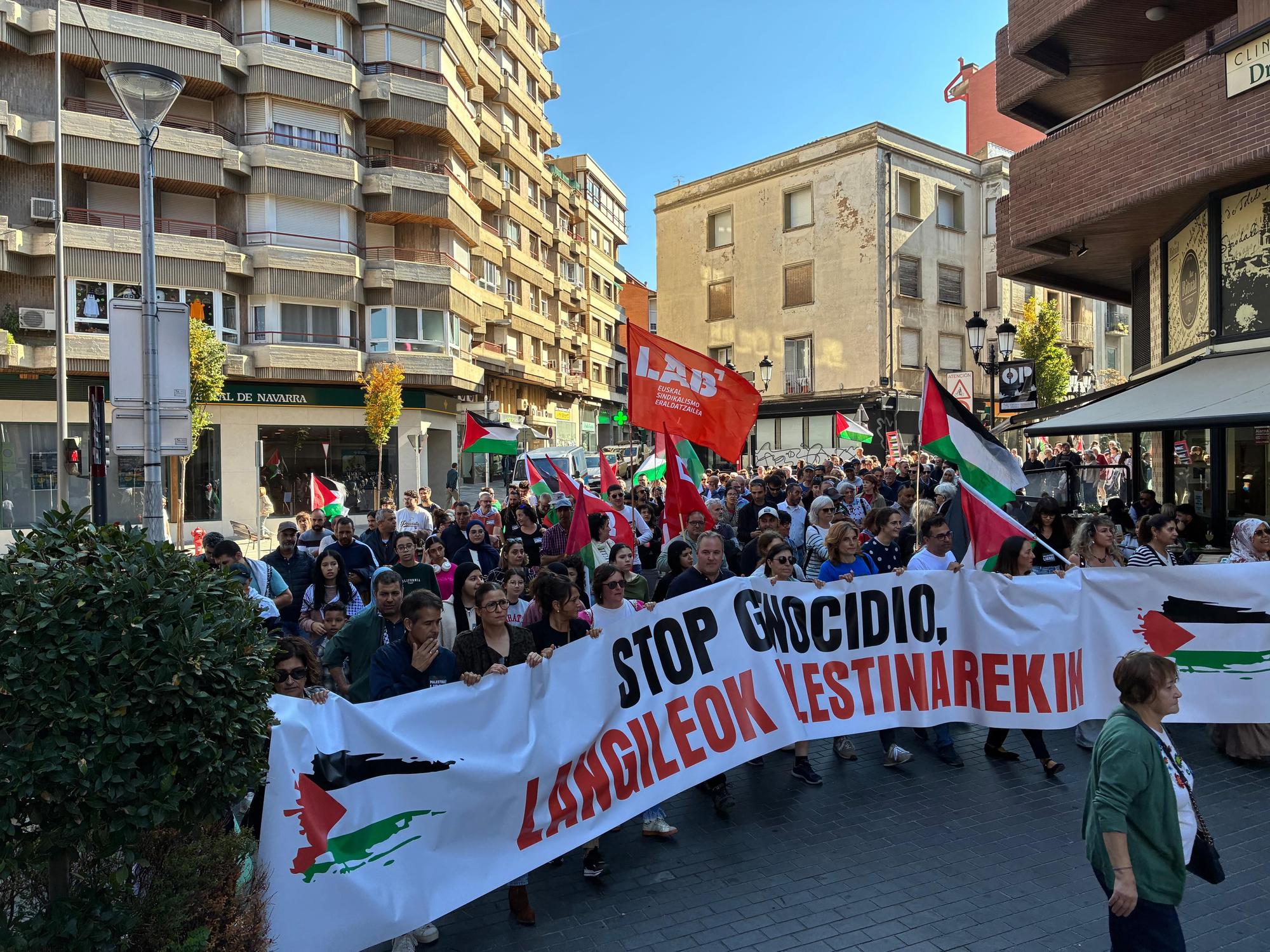 Huelga y paros en solidaridad con Palestina durante este miércoles en Navarra