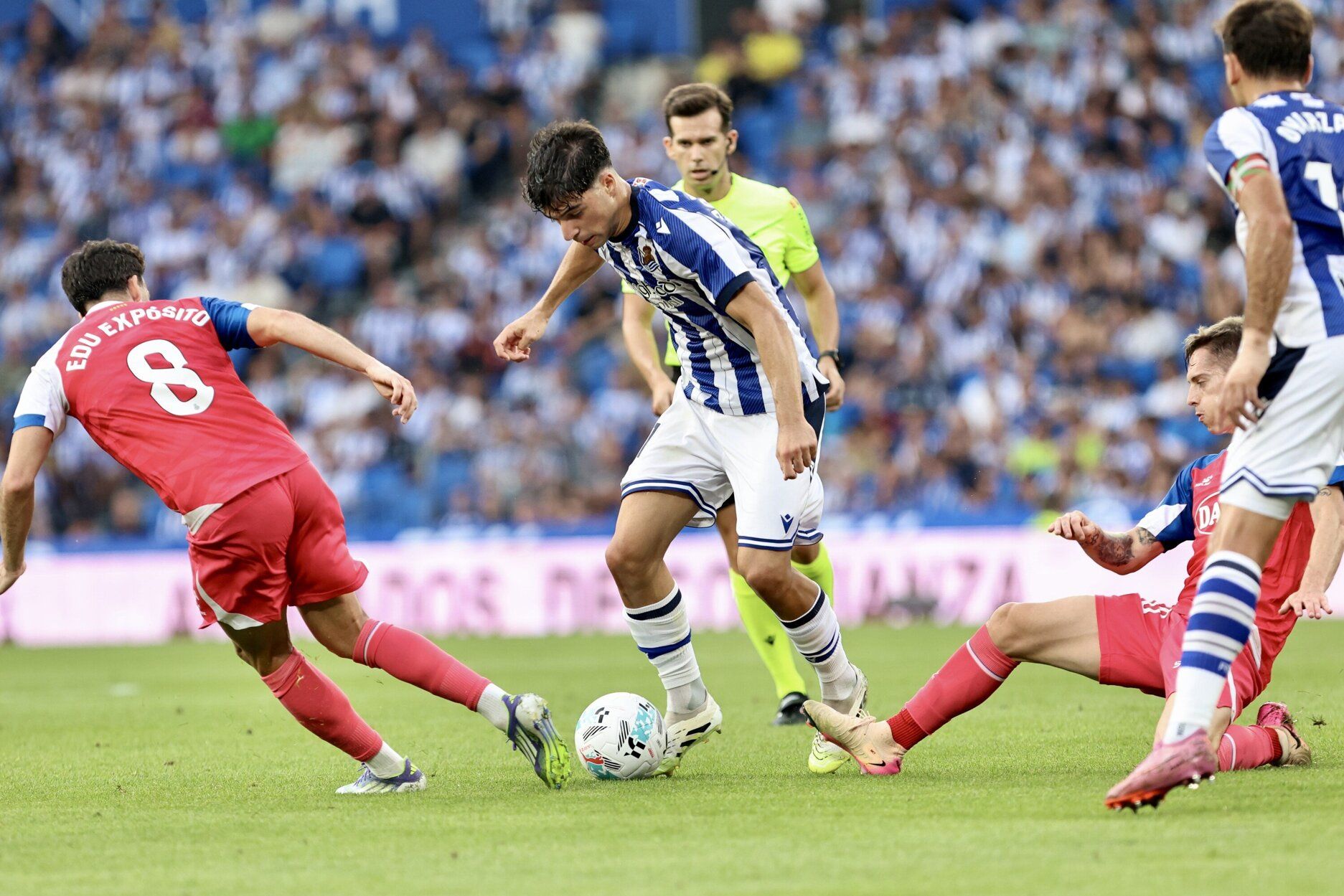 Partido loco en Anoeta de la Real Sociedad y el Espanyol