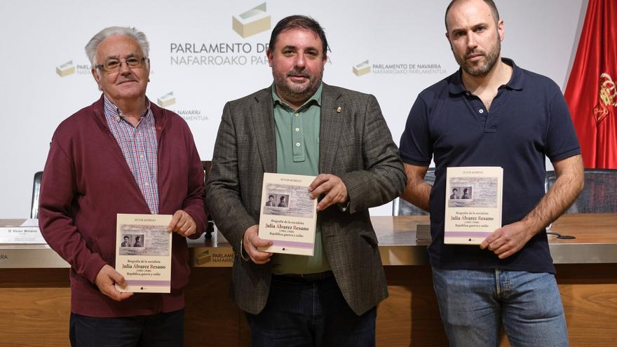 Víctor Moreno recupera la &quot;olvidada&quot; figura de la socialista navarra Julia Álvarez Resano
